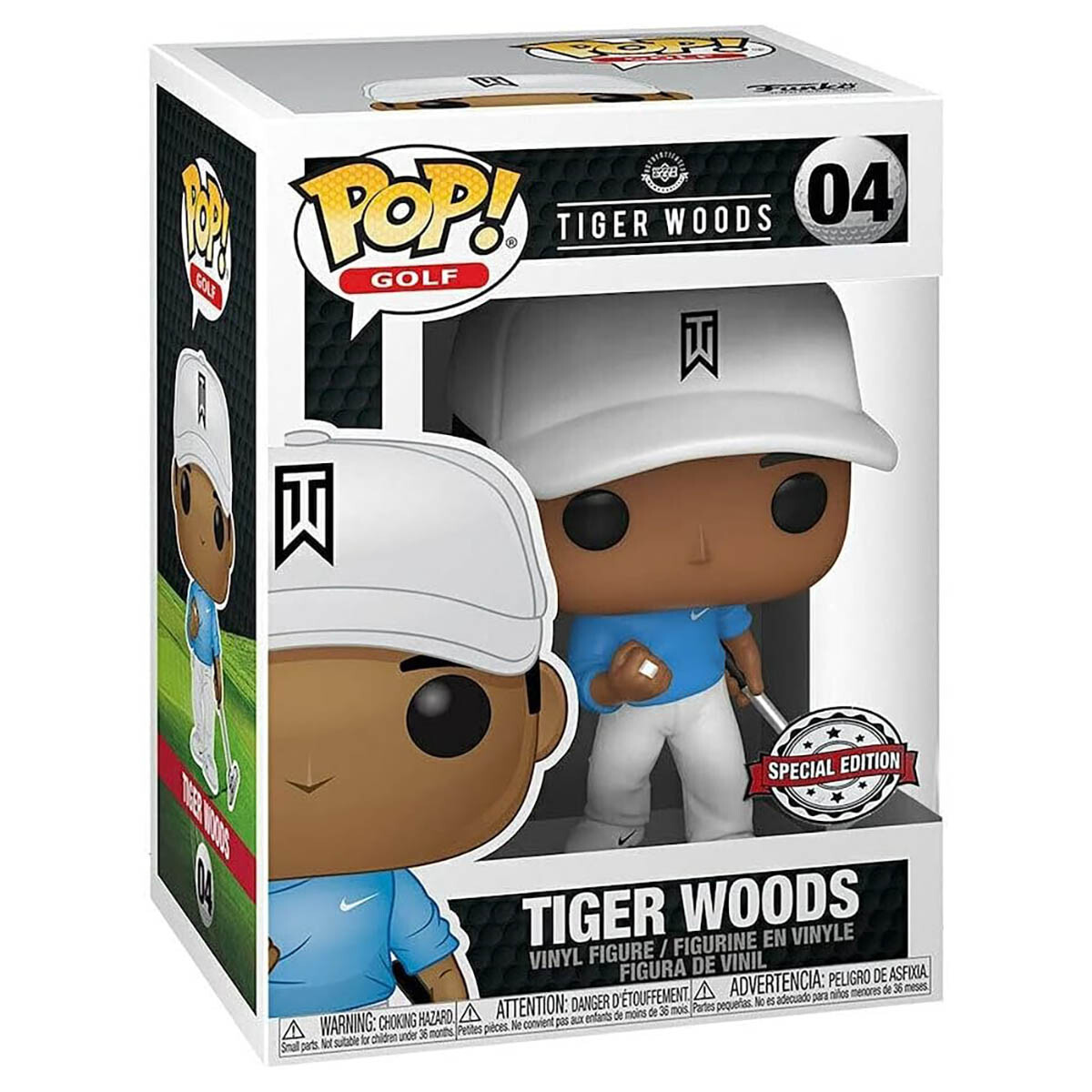 Funko POP Golf: Tiger Woods Blue Shirt Collectable Vinyl Figure Kids Toy Age 3+