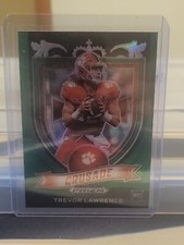 2021 Prizm Draft Picks Prizm Trevor Lawrence Crusade Green Rookie Card #161 SP