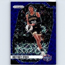 2024 Panini WNBA Prizm Brittney Sykes #80 Blue Velocity Washington Mystics