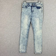 Soho Jeans Womens 6 Blue High Waist Skinny Stretch Acid Wash Denim