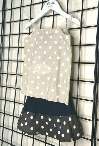 NEW NWT Tan/White Dots & Black/White Dot Shirt/Top-Skirt SET Sz 5Y Matching Dot - Picture 5 of 12