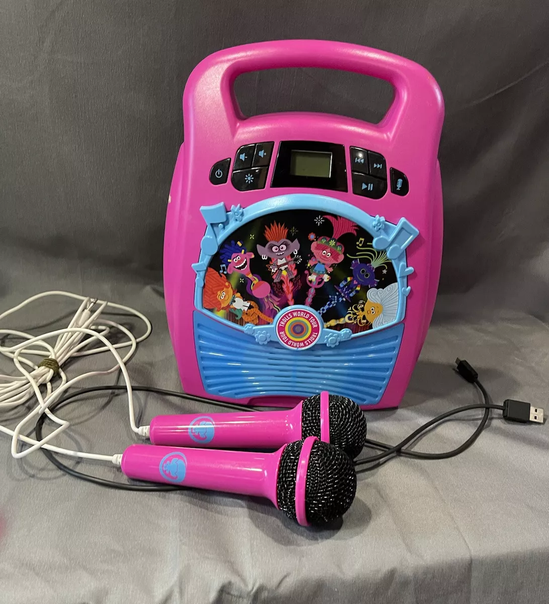 KID DESIGN TROLLS WORLD TOUR Bluetooth Portable MP3 Karaoke TR553 eKIDS