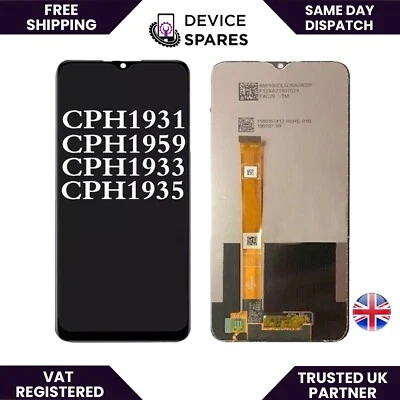DEVICESPARES Oppo A5 2020 CPH1959/1933/1931/1935 LCD Screen Touch Digitizer Glass Replacement