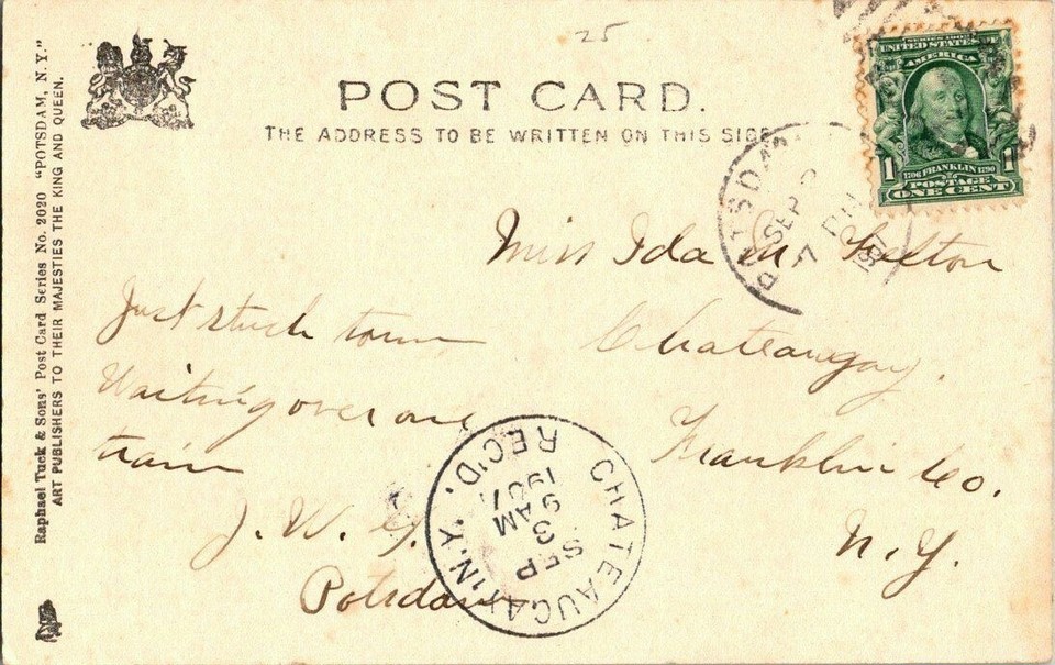 1907. POTSDAM, NY. THOMAS S. CLARKSON SCHOOL OF TECHNOLOGY. POSTCARD