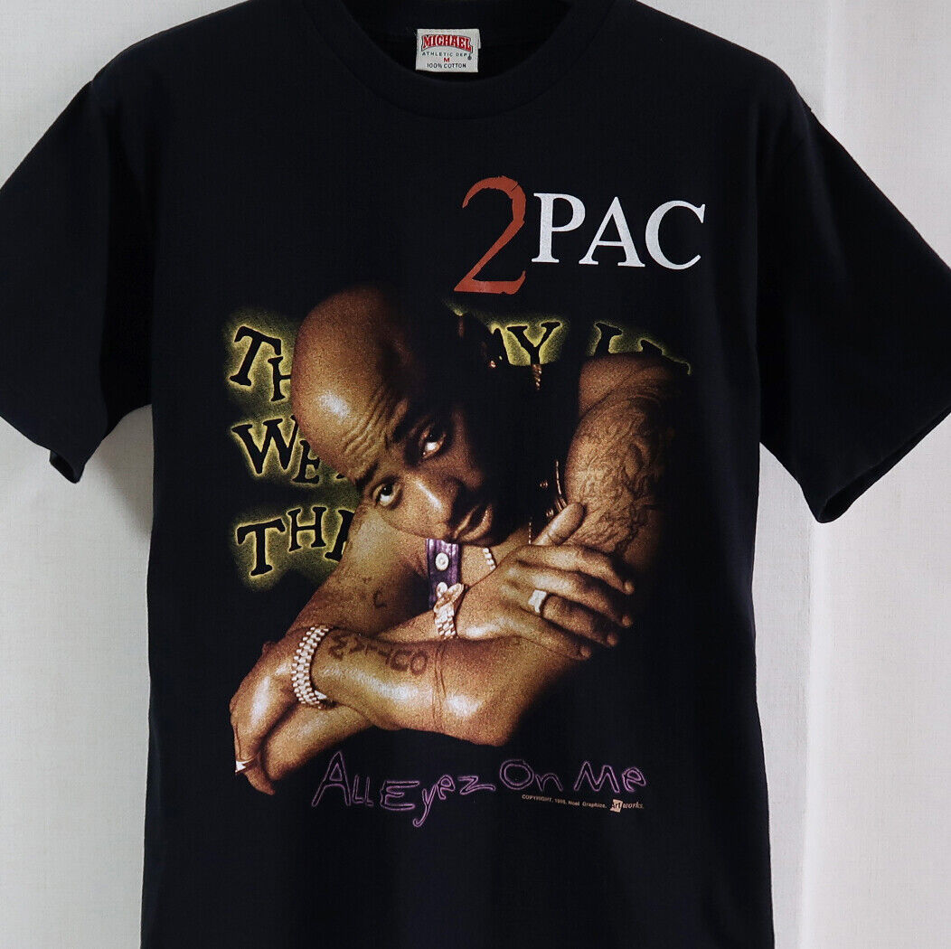 90s Vintage Tupac All Eyez On Me Rap Tee 1998 2pac t Shirt Rare thug life