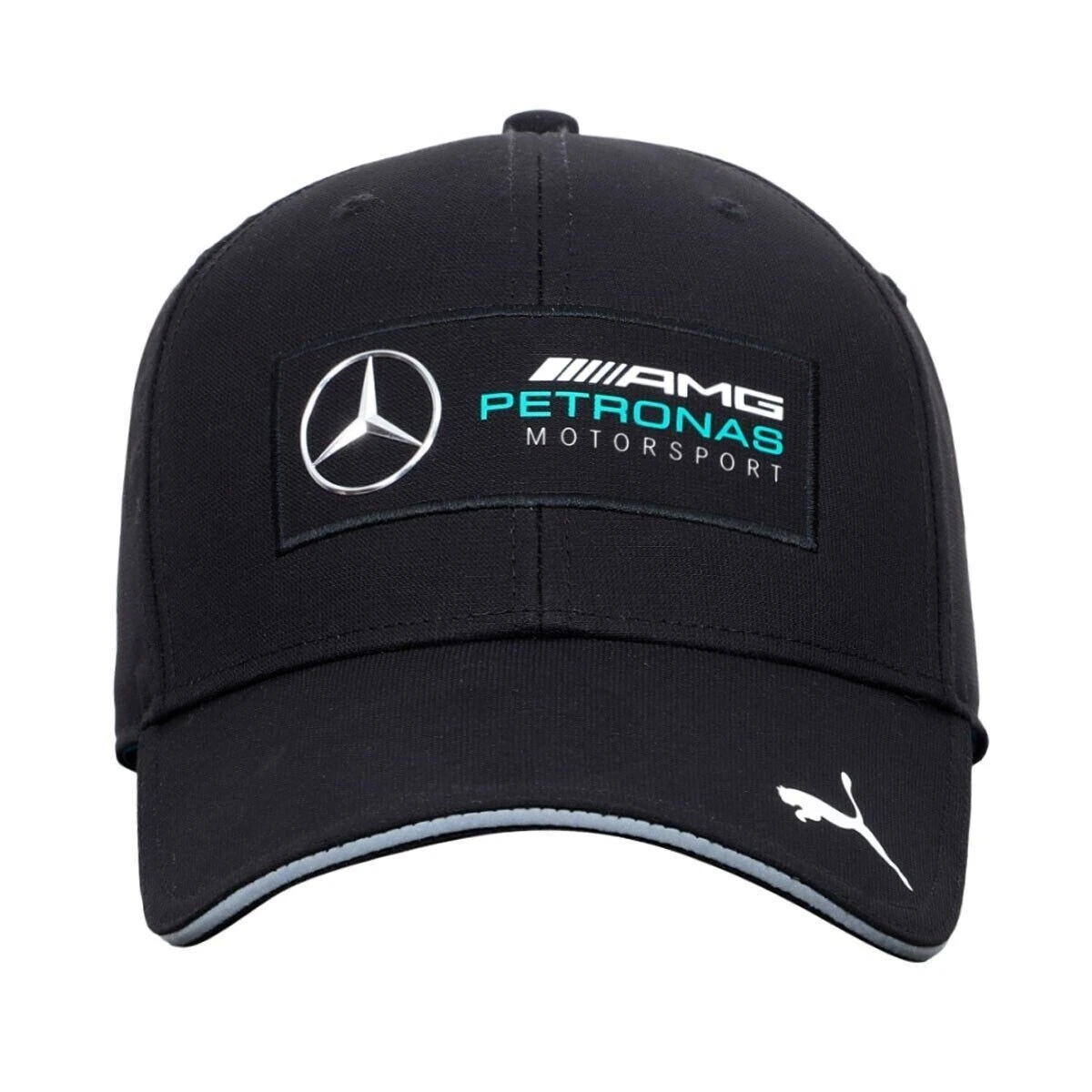 PUMA ORIGINAL CAP MERCEDES AMG PETRONAS MOTORSPORT NEW METAL LOGO UNISEX  BLACK | eBay