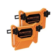 POWERTEC Dual Universal Featherboards w/Flex and Miter Lock System, 2 PK (71393)