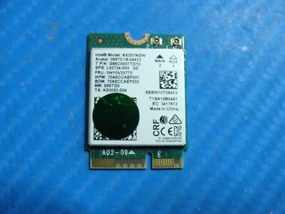 Xiaomi 14'' Mi Pro X 14 Genuine Wireless WiFi Card AX201NGW 5W10V25775 L92724-005