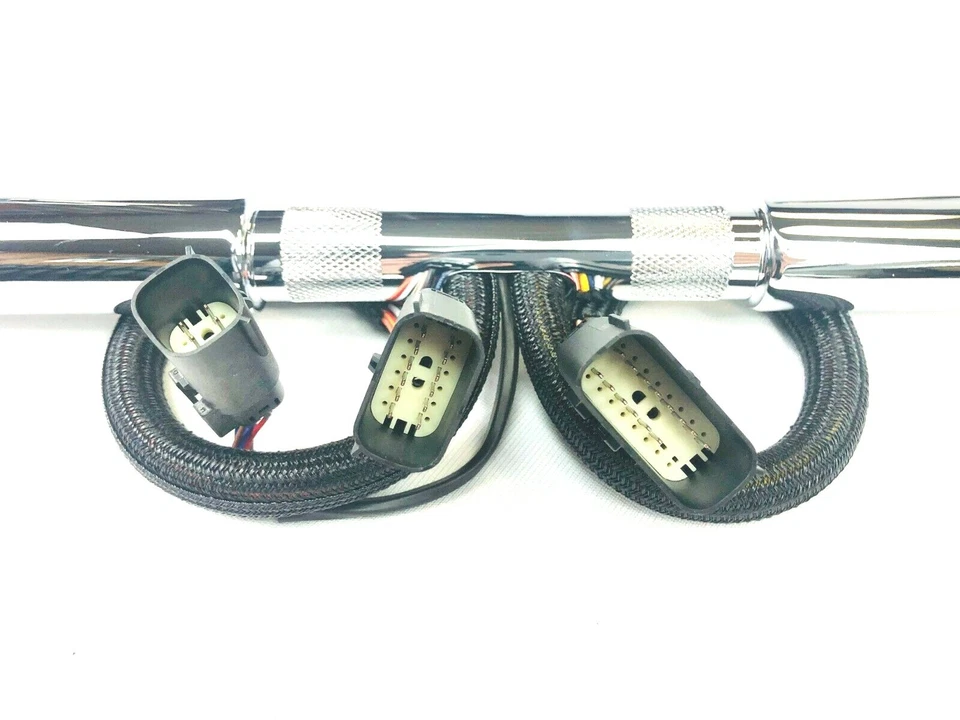 14 x 1.25 Meat Hook Pre Wired Handlebars 08-13 Harley Street Glide FLHX - Image 2 of 4