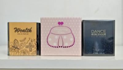 x Women Perfume Shopping Time PInk Wealth Dance Burlesque EDP Fragrances  Gift