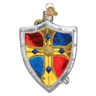 Old World Christmas MEDIEVAL ARMOR (36315) Glass Ornament w/ OWC Box