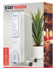 Lloytron F2602GR Staywarm 1500w 7 Fin Oil Radiator