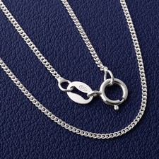 💕 Sterling Silver Chain Pendant Necklace Genuine Italian Curb for Pendants 💕