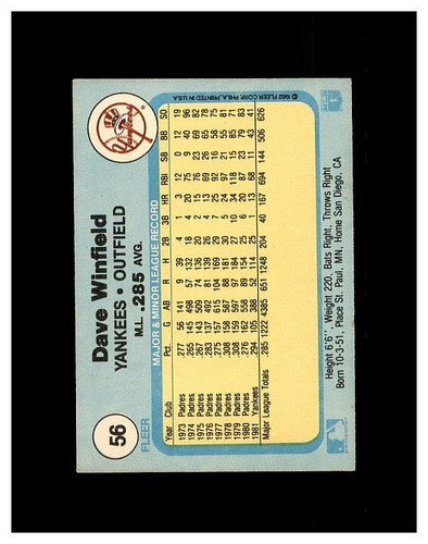 DAVE WINFIELD YOU PICK SEE EVERY CARD INSERTS HUGE SELECTION HUNDREDS ALL DAVE,S - Picture 117 of 257