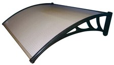 PENSILINA TETTO TETTOIA IN ABS COPERTURA IN POLICARBONATO ALVEOLARE FUME' 100x80