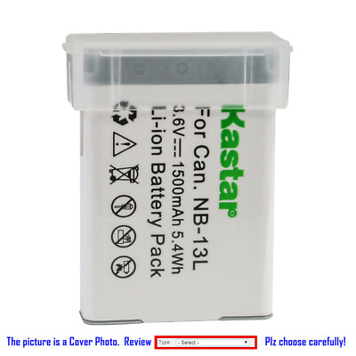 Kastar Replacement Battery for Canon NB-13L CB-2LH Canon PowerShot G7 X Mark II