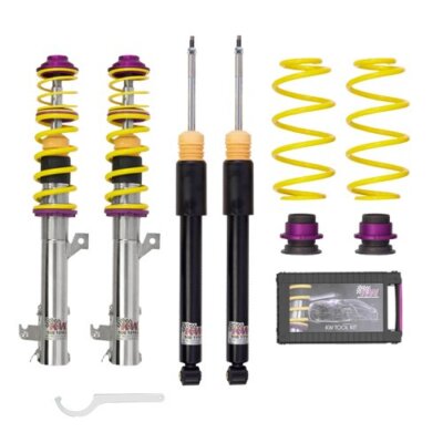 KW Gewindefahrwerk V1 Variante 1 INOX für Audi 80 90 89 Cabrio Frontantrieb