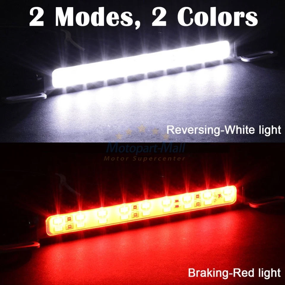 White 30SMD Bolt-On LED Light For Car License Plate Backup Reverse Rear Lamp Bar - Imagem 4 de 4
