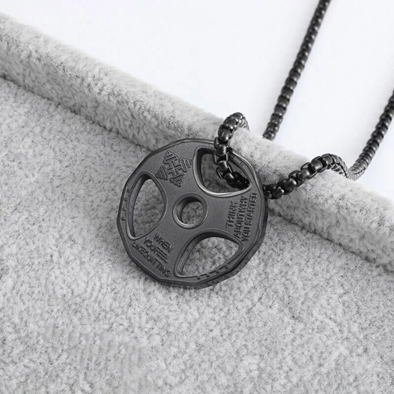 Dumbbell sale chain pendant
