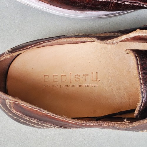 Bed Stu Cobbler Series Lisa Womens Brown Leather Sneakers Shoes Sz 10 Distressed - Picture 6 of 13