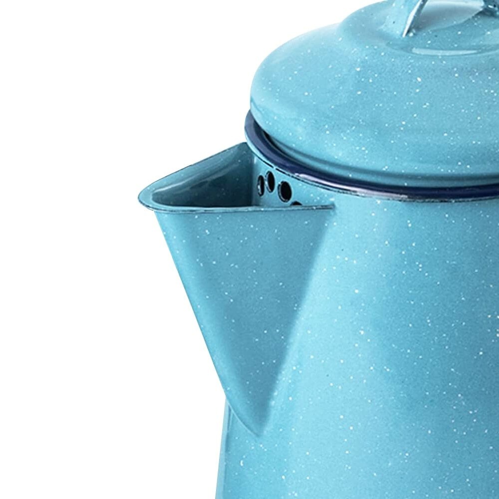 Cinsa Enamelware Coffee Boiler 2qt Capacity Light and Resistant