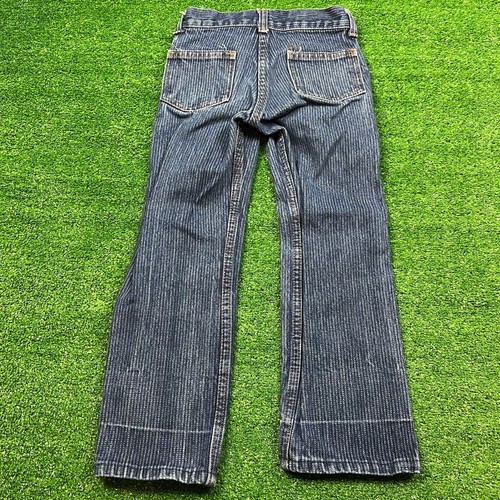 Vintage 70 s Youth Kids Blue Jean Denim Pants 22x20 Talon Zipper Made in USA - Picture 8 of 11