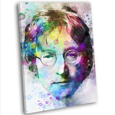 John Lennon Abstract Canvas Print Framed Iconic Music Wall Art Picture