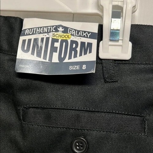 Galaxy Black School Uniform Khaki Pants Size 8 NWT - Picture 6 of 6