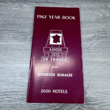 Vtg Brochure 2600 Hotels of France 1967 Year Book Directory Guide Travel Info