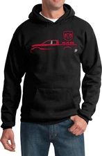 Dodge Red Ram Hoodie Silhouette