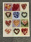 Vintage Hallmark Flower Frames Bouquets Photos Sticker Sheet