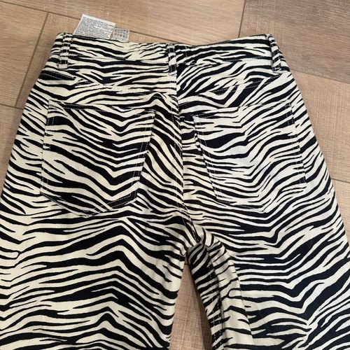 ZARA WOMENS ZEBRA STRIPE JEANS SIZE 4 - Picture 10 of 12