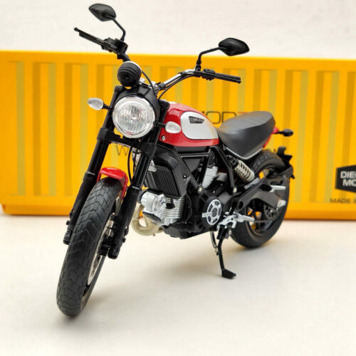 TSM Ducati Scrambler Icon 803CC 2015 Rosso TSMMC004 Red Motorcycle Diecast 1/12 - Picture 4 of 12