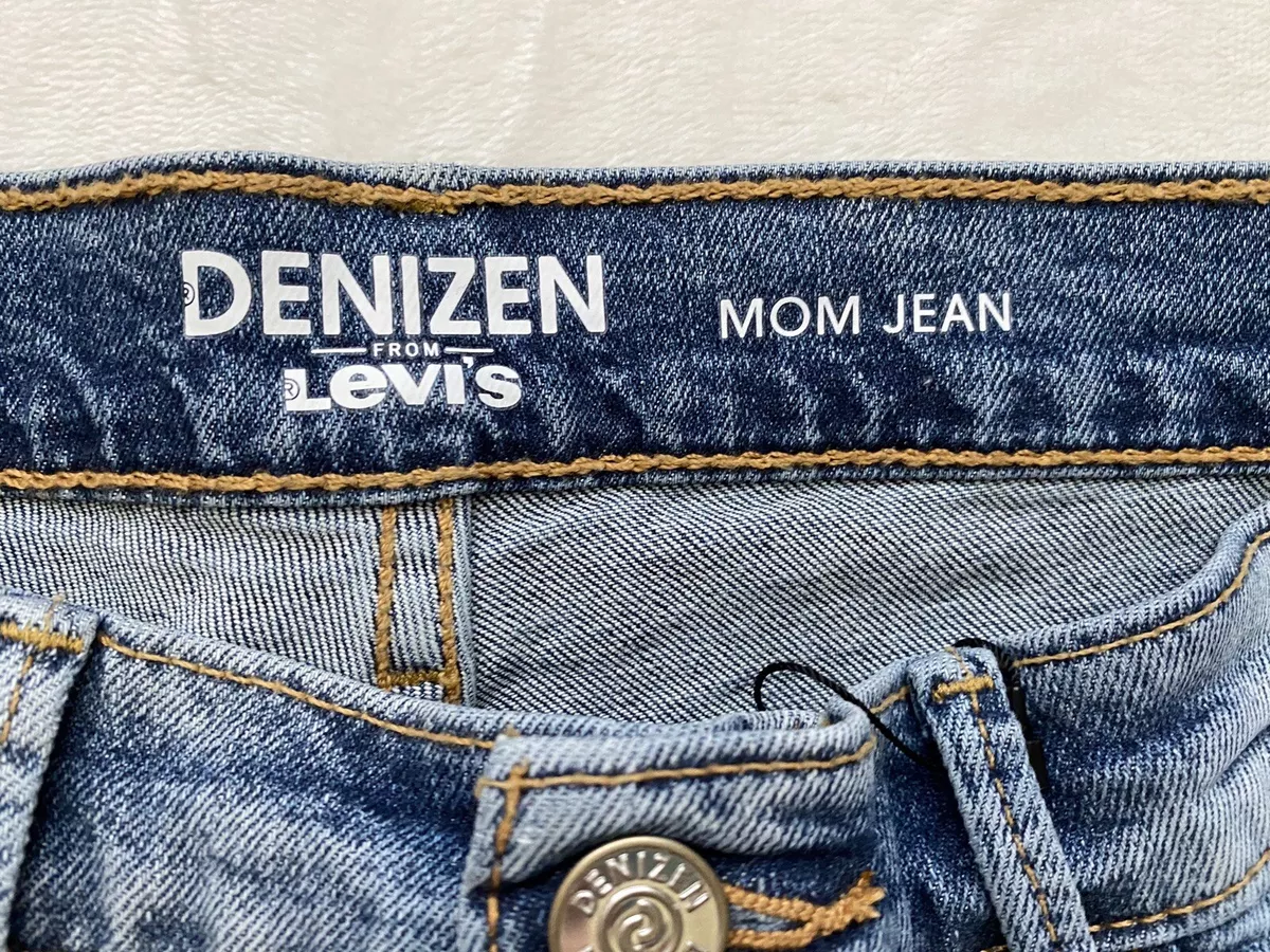 Levi s Denizen Women s Mom Jeans Sz 3 Distressed Faded Blue