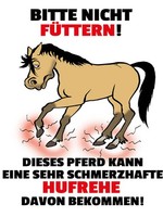 Holzschild 40X30 Cm Pferd Bitte Nicht FüTtern Hufrehe Deko Geschenk Holz Schild