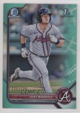 2022 Bowman Chrome Prospects Aqua Refractor 121/125 Luke Waddell #BCP-48 0tf6