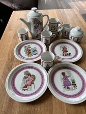 Original Porzellan Sarah Kay Kindergeschirr Set 1980er Puppengeschirr