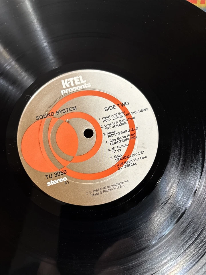 SOUND SYSTEM - THE POLICE BRYAN ADAMS THE KINKS STRAY CATS FIXX /LP 1984 K TEL - Image 4 of 4