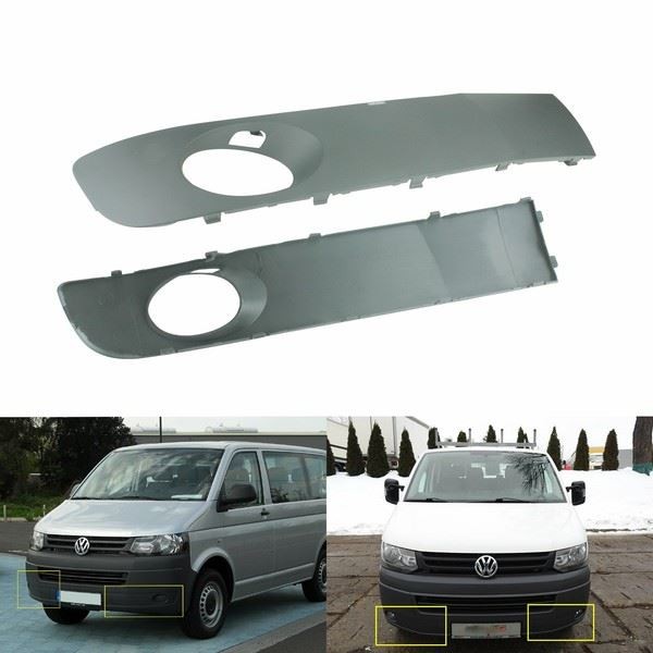 FüR VW Transporter T5 2010-2015 Vorne StoßStange Nebel Lichabdeckung FüR Grill-image