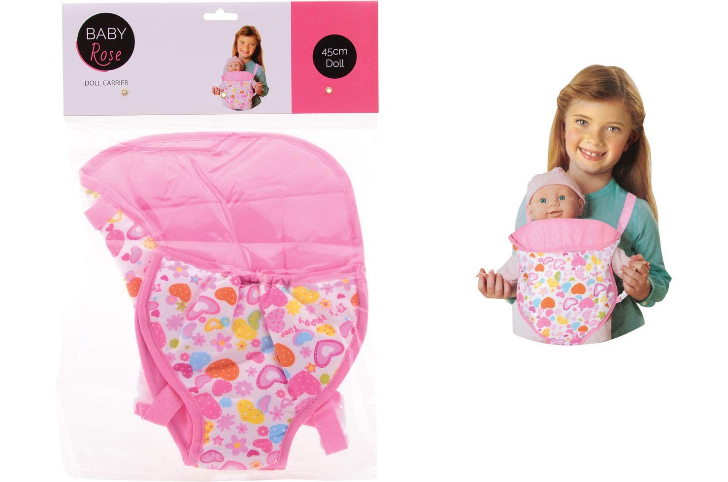 Porte bb - pour porter sa poupe sur le ventre ou le dos - Rose jouet accesso 2290₽
