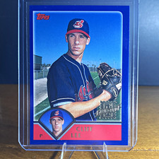 2002 TOPPS CLIFF LEE 1ST YEAR GOLD STAMPED CARD CLEVELAND INDIANS ROOKIE CARD. rookie card picture