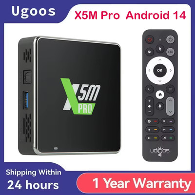 Original  X5M Pro Smart TV Box Android 14 Amlogic S905x5m 4GB 32GB WiFi BT5.4 10