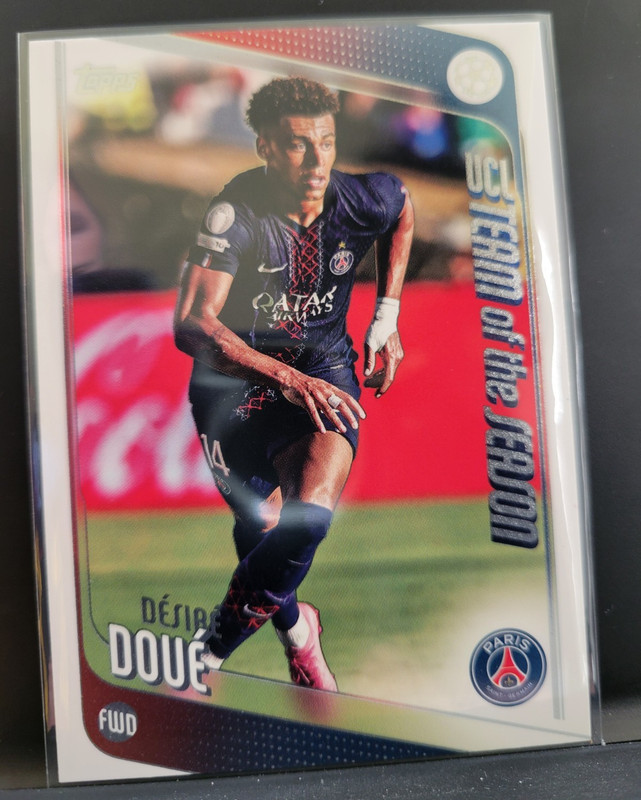 Topps 2025-26 UEFA Club Competitions Désiré Doué PSG UCL Road to 2026 Final #198