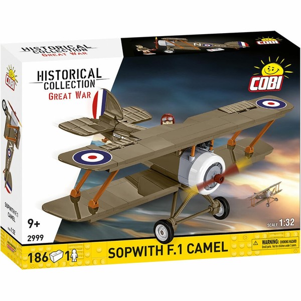 Cobi Klemmbaustein-Set Sopwith F.1 Camel, Doppeldecker, 186 Teile, 2999-image