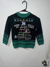 Holiday Time Boys Christmas Sweater, Size 4/5 holiday winter