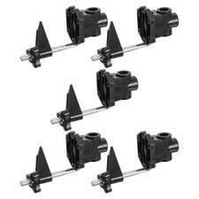 5Pcs Versatile Black Desk Lamp Clamp Holder Metal and Plastic Material