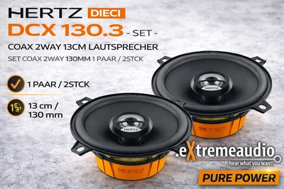 Système coaxial 2 voies Hertz Dieci DCX 130.3 13 cm SET COAX 2 voies 130 mm... - Photo 1/4