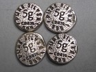 4 Antiqued 5 5 Gram Silver Rounds .999 Fine Each. #40 w — photo 4