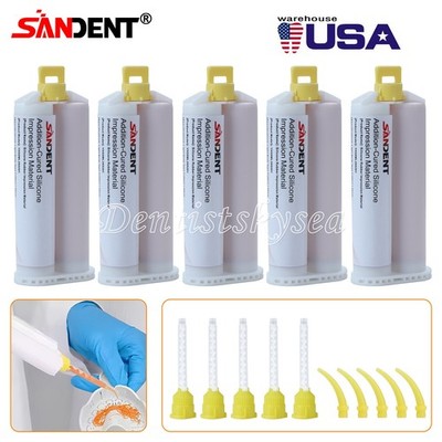 Dental LIGTT BODY Fast SET VPS PVS Impression Material 50ML Cartridges+5 Tips