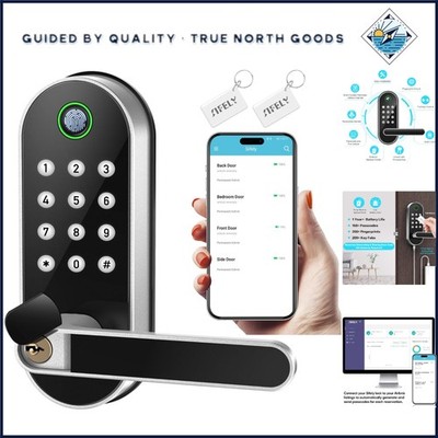 Keyless Smart Door Lock with App Control for Home, Office & Vacation Rentals